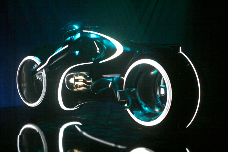 Illustration for article titled Tron Light Cycle Revealed Live At Flynn's Arcade!